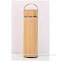 500mL Bamboo Vacuum Bottle With Stainless Steel Handle